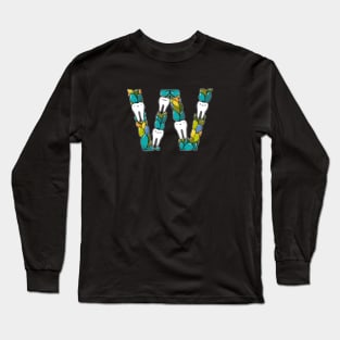 Letter W Long Sleeve T-Shirt